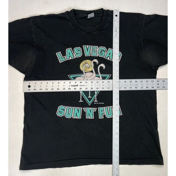 VINTAGE Las Vegas Sun N Fun 1991 Graphic T-shirt Men XL USA 90s Single Stitch - Picture 11 of 11